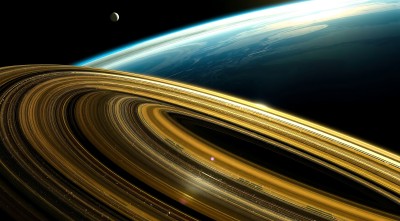 土星环与地球
