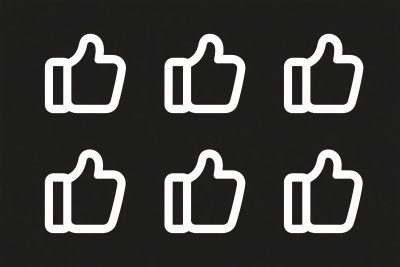 点赞符号图标插画 点赞符号图标插画