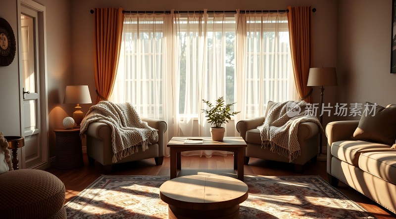 阳光午后温馨客厅