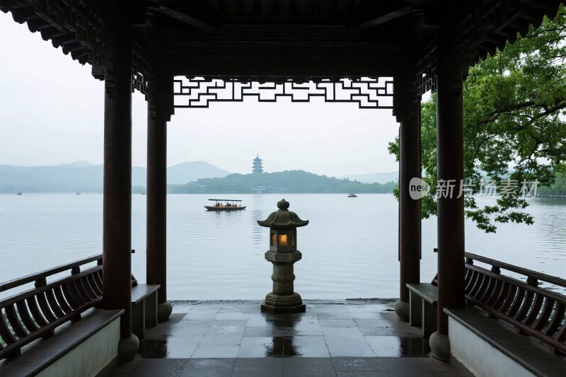 古亭湖景风景景观