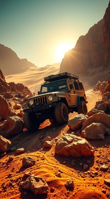 沙漠探险之旅 Jeep穿越金色沙海