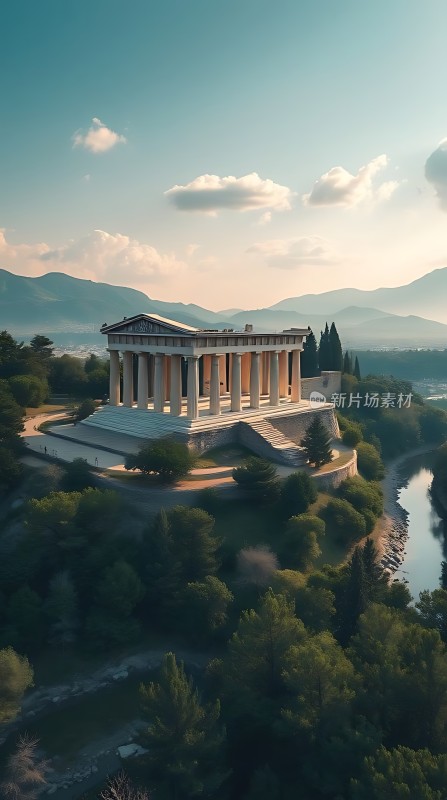 希腊神庙自然与建筑的和谐之美