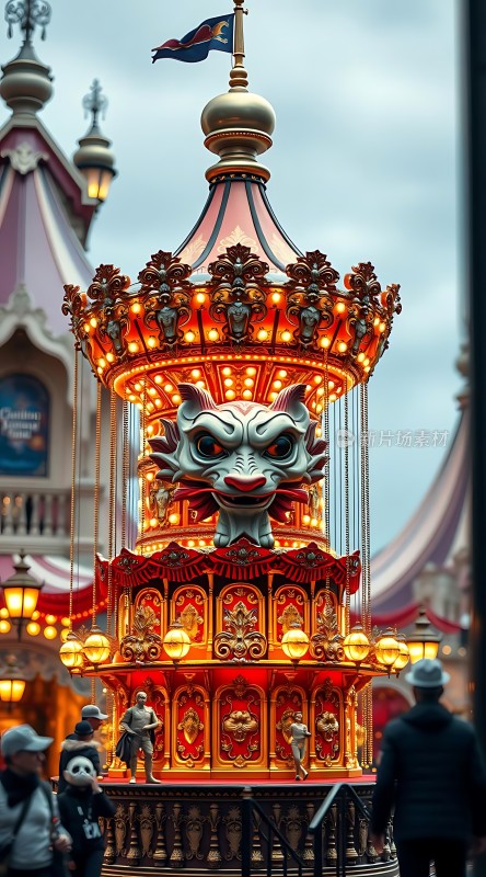 旋转木马上的神秘面具