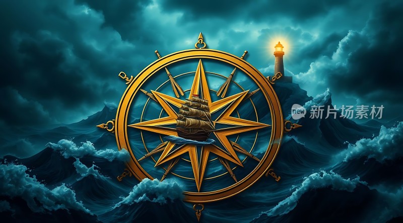 金色罗盘指引航向