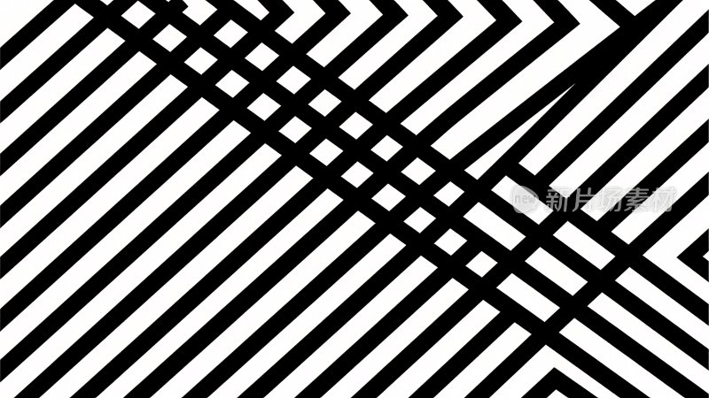 黑白线条几何图案