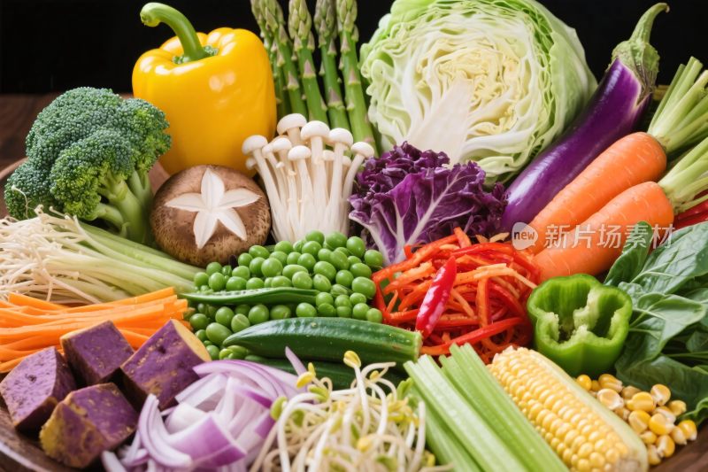 多彩蔬果食材集合