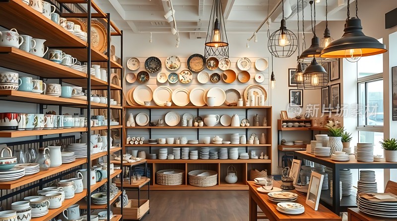 陶瓷艺术馆精美餐具展示