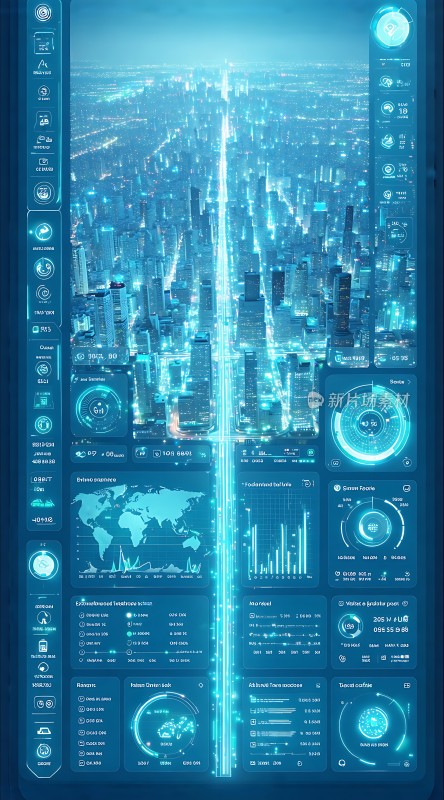 未来城市数据监控中心