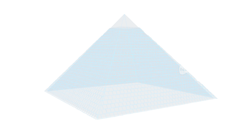 金字塔 埃及三角形低面体游戏场景赛博朋克