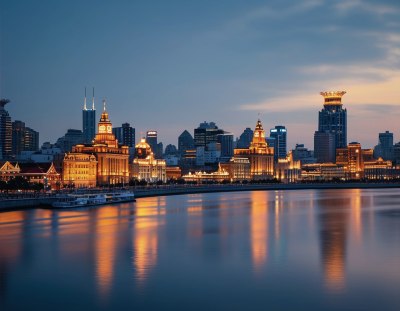 上海外滩黄昏景 上海外滩黄昏景