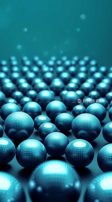 蓝色球体阵列