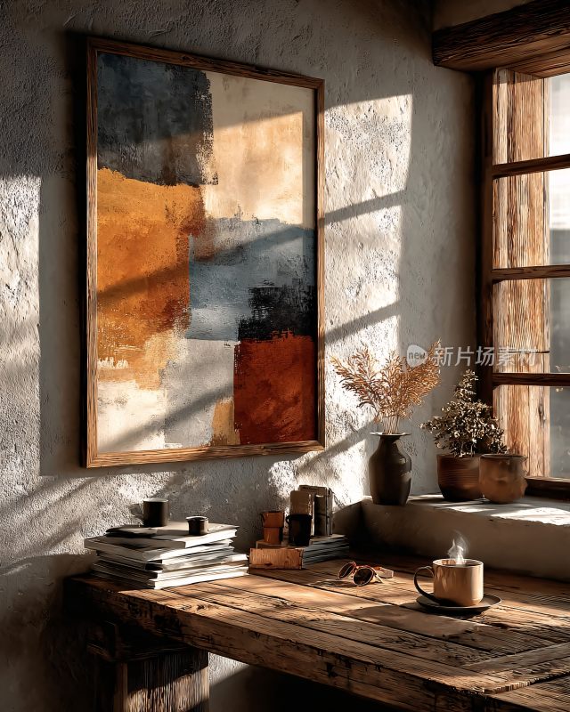 室内角落的艺术装饰与布置