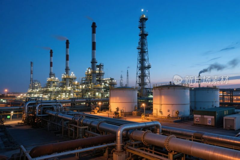 工业厂区夜景设施