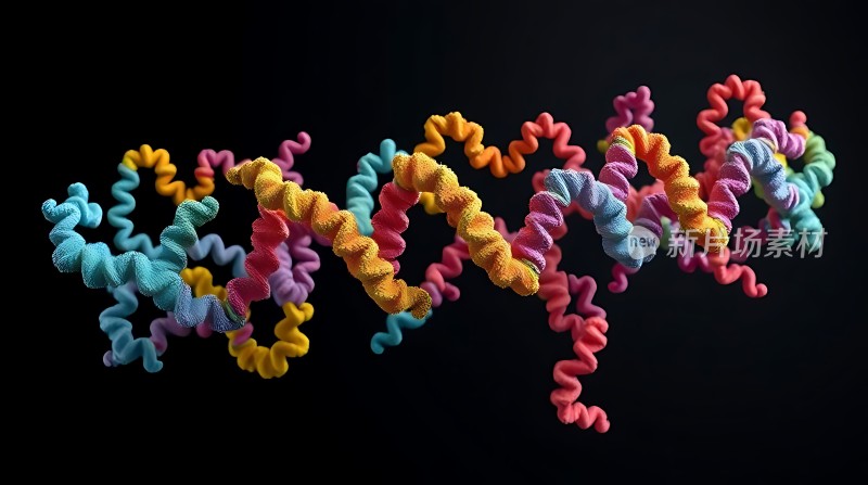 多彩螺旋结构展示