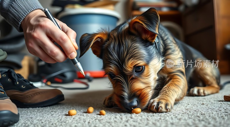 温馨时刻主人与爱犬共度美好时光