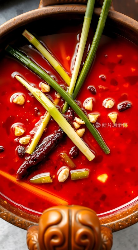 红油热辣汤锅香辣诱人麻辣鲜香令人垂涎欲滴！