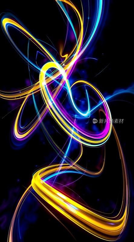 霓虹幻彩交织