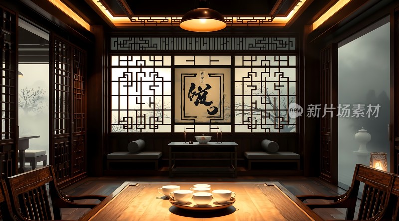 古风茶室雅致静好