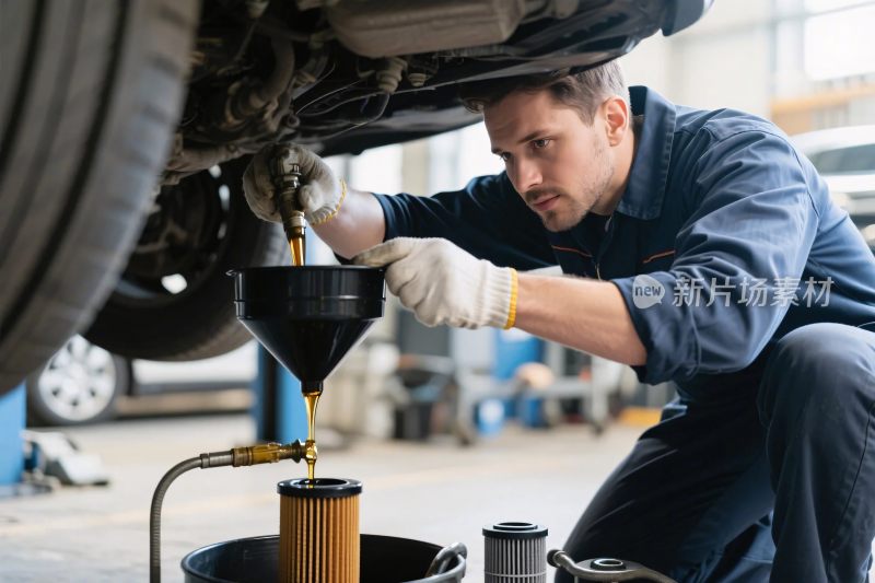 汽车维修技工操作场景