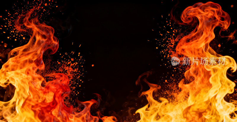 燃烧的火焰背景