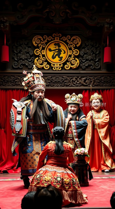 京剧舞台上的华丽服饰与精致妆容