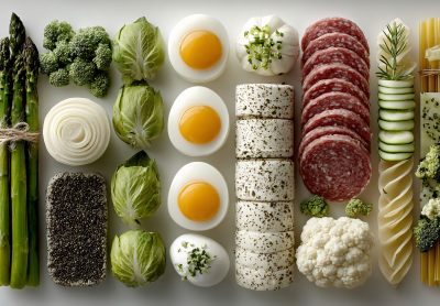 多样食材整齐排列的画面 多样食材整齐排列的画面