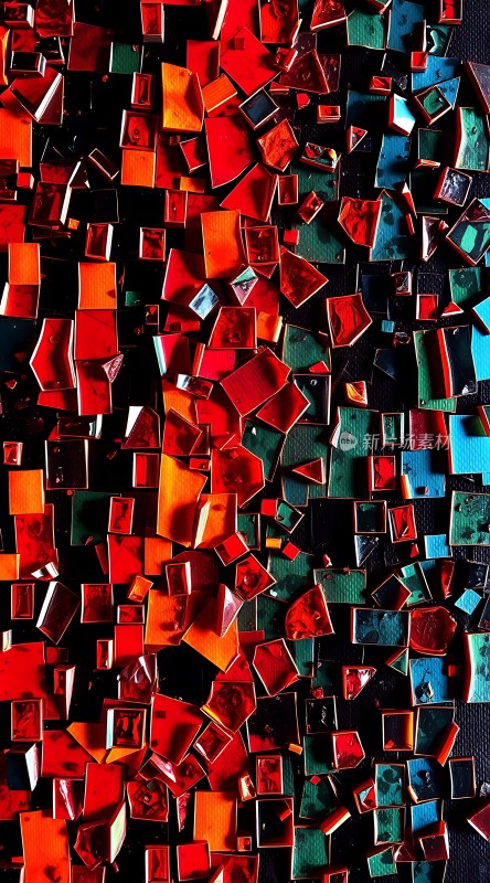 彩色玻璃拼贴艺术