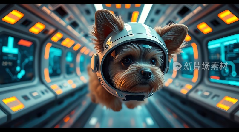 太空遨游的小狗