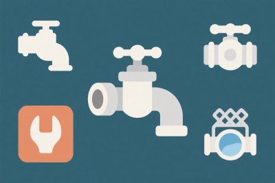 水龙头工具插画 水龙头工具插画