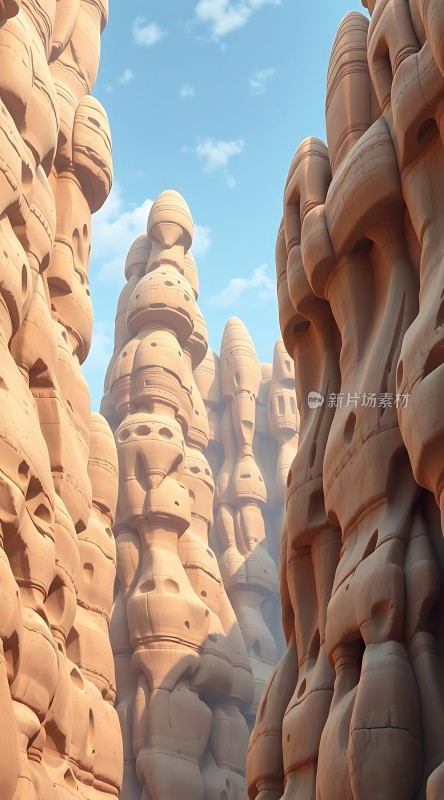 奇石林立自然雕塑艺术