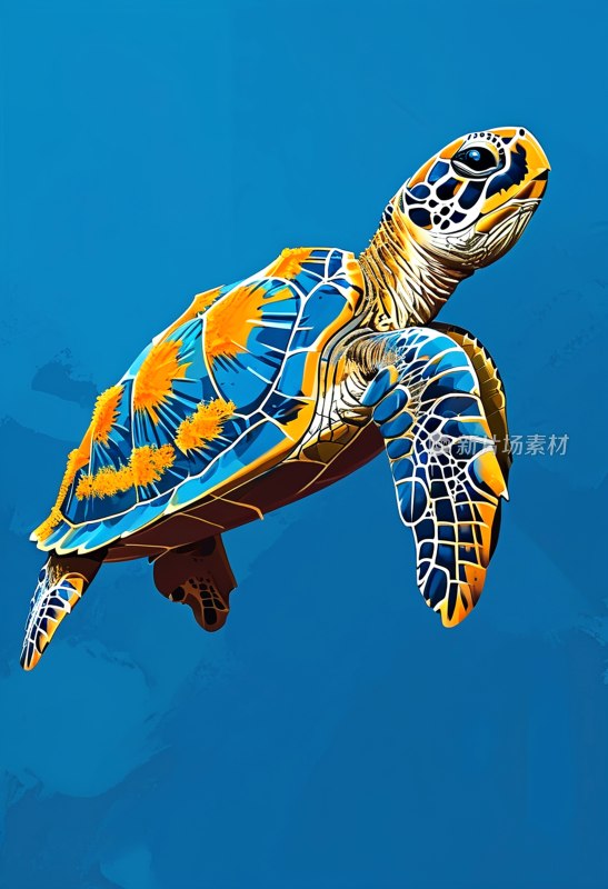 卡通乌龟插画