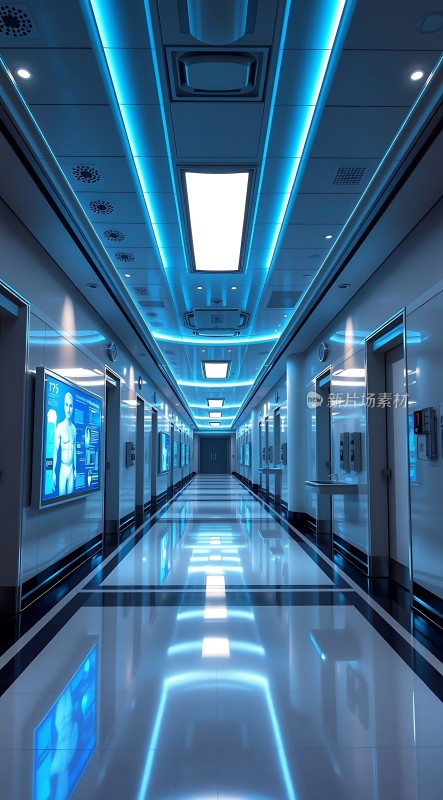 科技感走廊未来主义风格设计