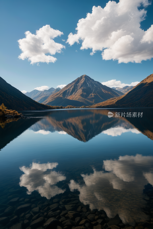 一座山脉高清风景摄影图片