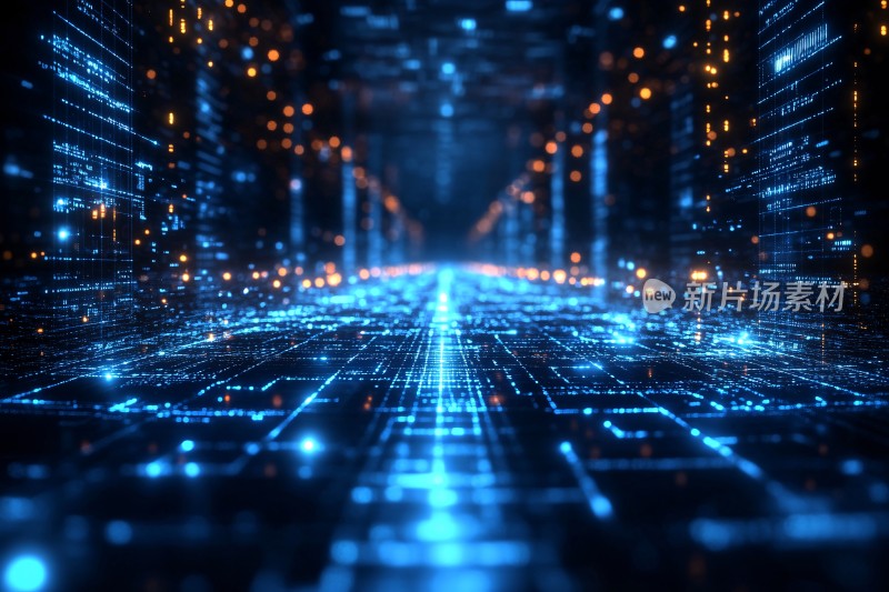 科技感数字通道背景图