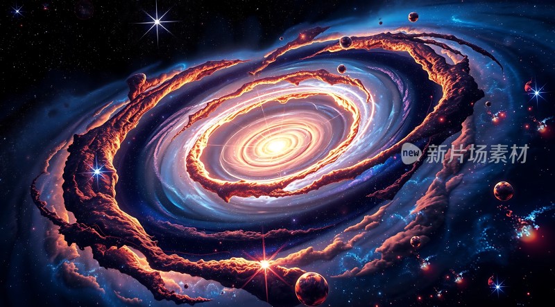 宇宙旋涡星系之美