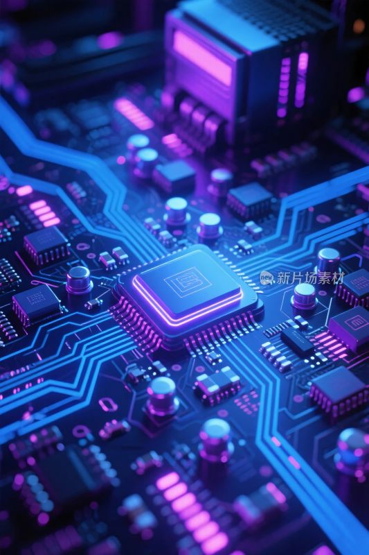 科技感电路板插画