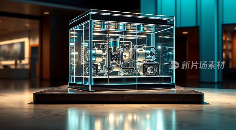 透明盒子里的机械装置