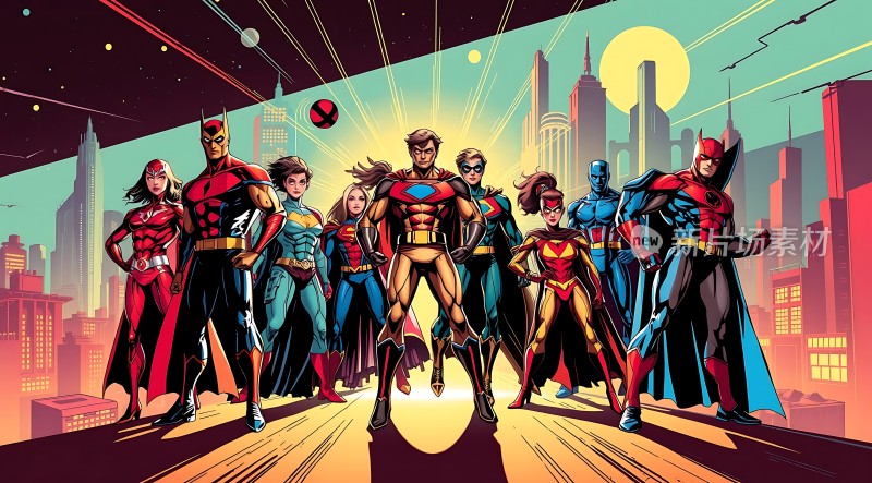 超级英雄集结城市天际线
