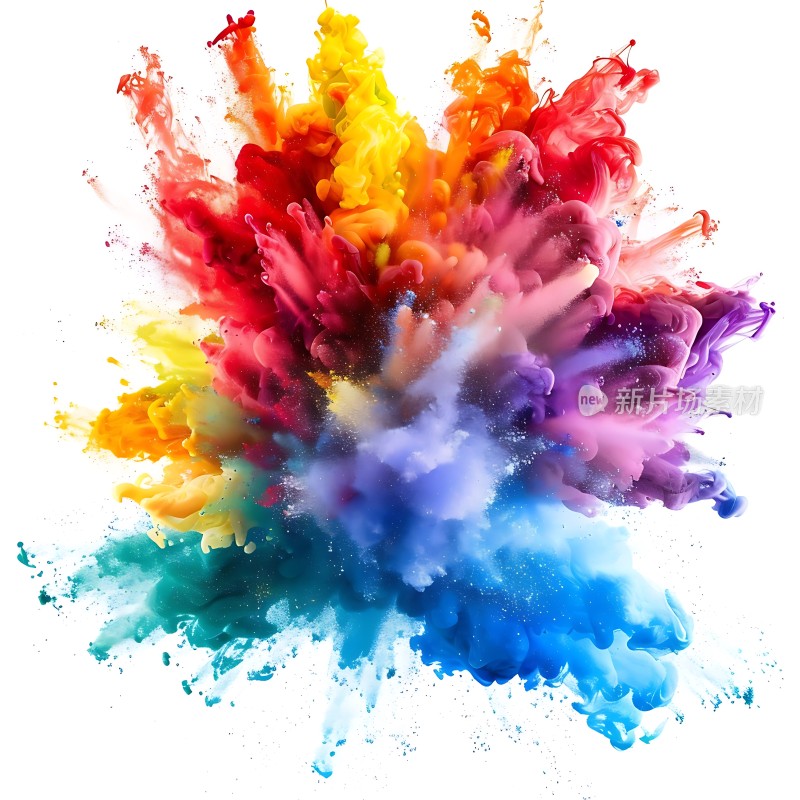 五彩斑斓的色彩爆炸