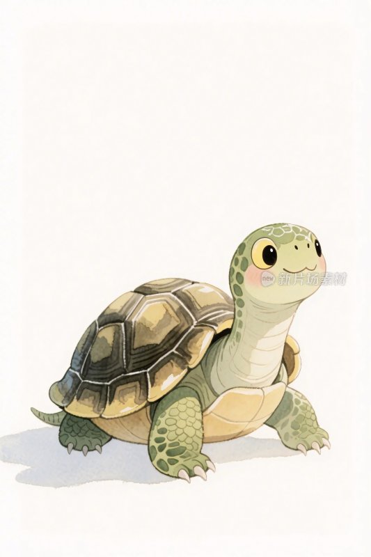 卡通小乌龟插画