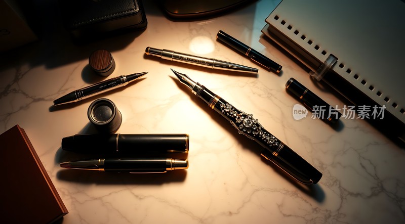 奢华钢笔展示