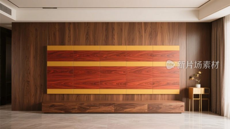 现代室内木墙装饰