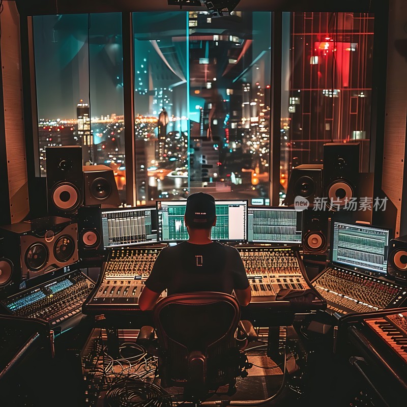 夜幕下的音乐创作