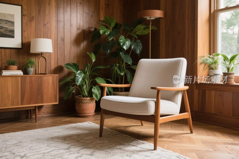 复古室内布置场景