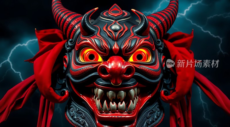 红色恶魔面具
