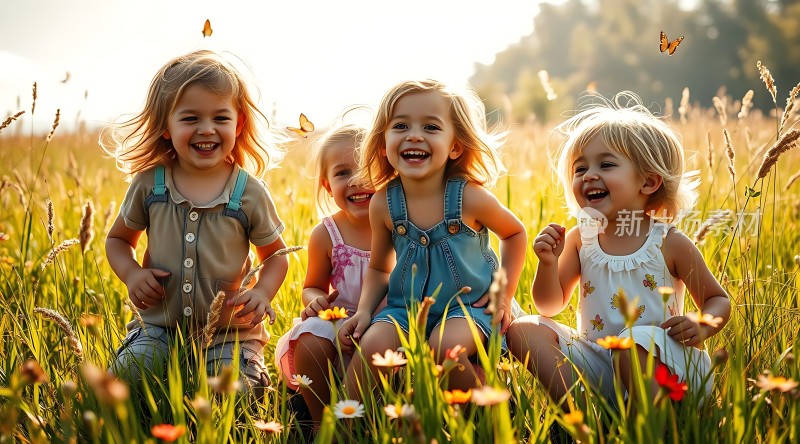 阳光下的快乐童年