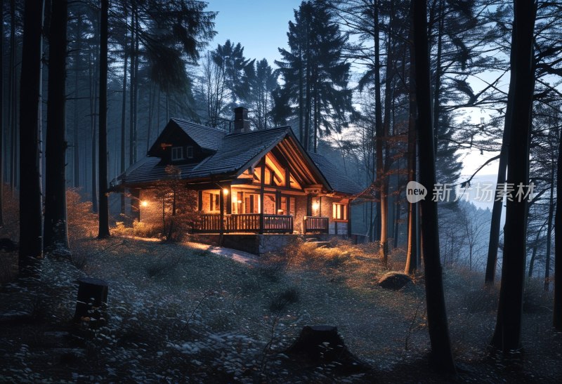 黑森林黄昏小屋