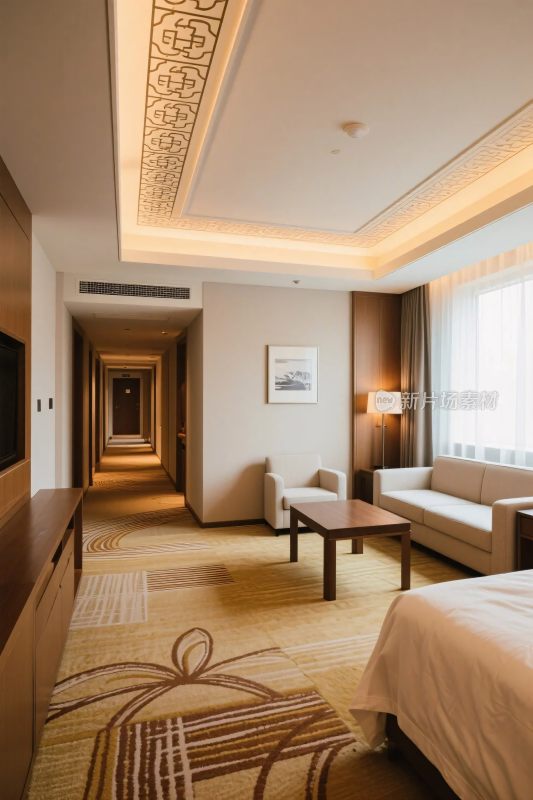 酒店客房内部景观