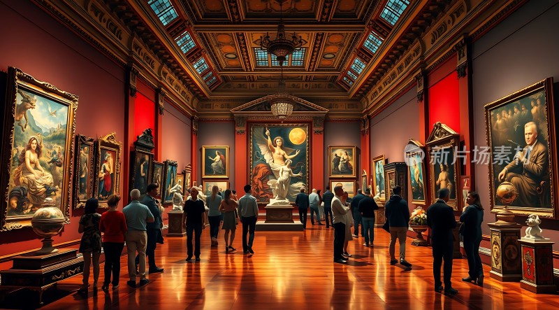 艺术殿堂经典画作与雕塑共赏