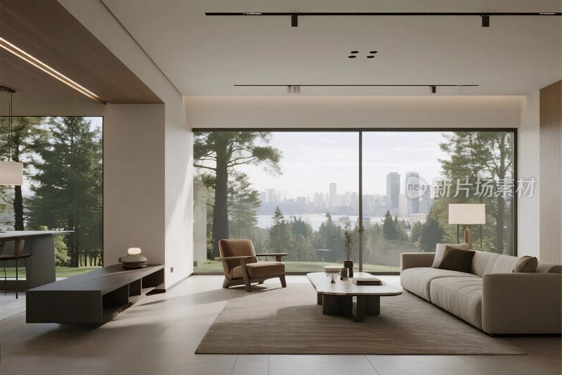 现代简约风格客厅室内景观